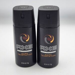 AXE Mens Daily Fragrance Spray Dark Temptation 4 oz Bottle Lot of 2